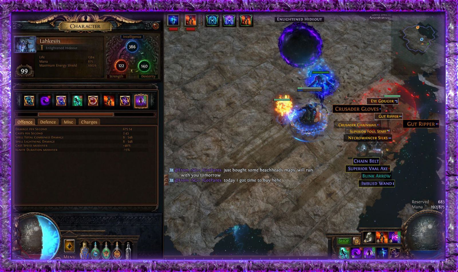 POE 3.3 Witch Occultist PIC 1